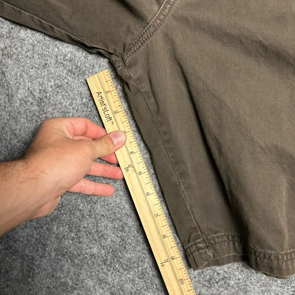 Wrangler Originals Brown Cargo Shorts Skater Baggy Y2K 90s Mens Size 34